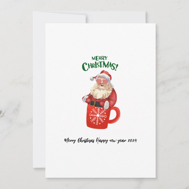  Merry christmas cute santaclaus gift for friends  Invitation (Front)