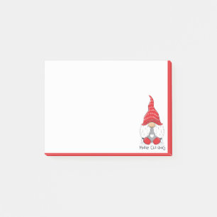 Merry Christmas Cute Watercolor Elf Gnome Post-it Notes