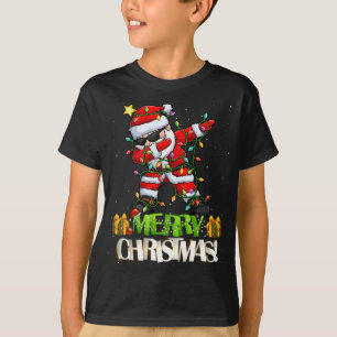 Merry Christmas dabbing santa Christmas funny T-Shirt