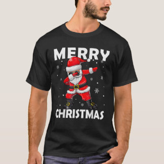 Merry Christmas Dabbing Santa Claus Christmas Kids T-Shirt