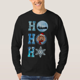 Merry Christmas Dachshund Snow Merry Christmas Orn T-Shirt