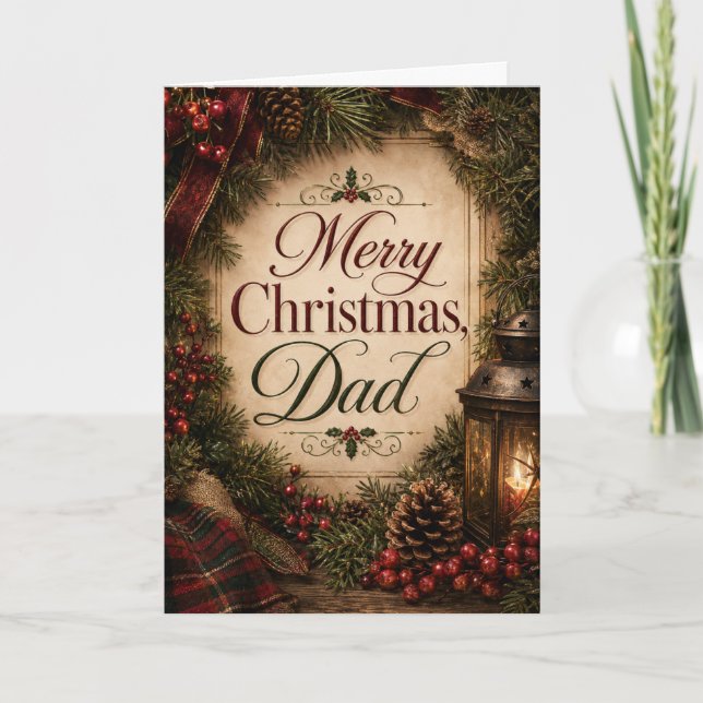 Merry Christmas Dad Card (Front)