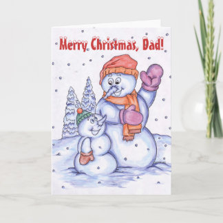 Merry Christmas, Dad Holiday Card