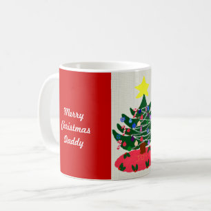 Merry Christmas Daddy Decorated Tree Coffee Mug