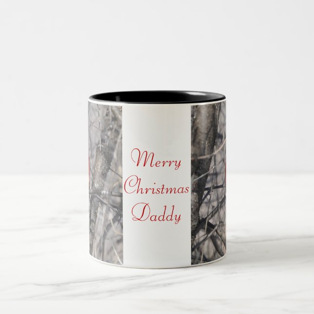 Merry Christmas Daddy Two-Tone Coffee Mug (Center)