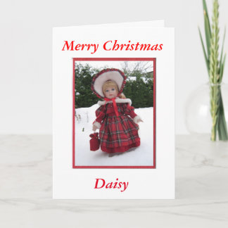 Merry Christmas Daisy Holiday Card