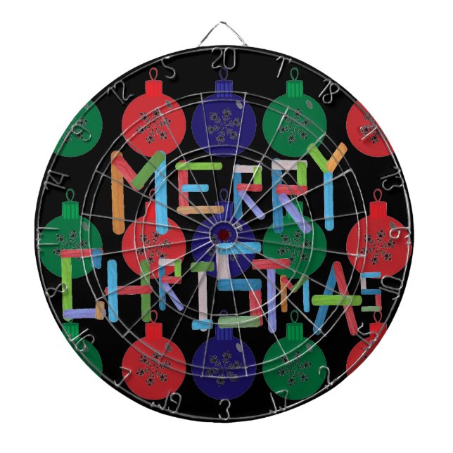 Merry Christmas Dartboard (Front)