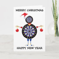 Merry Christmas Darts Player
