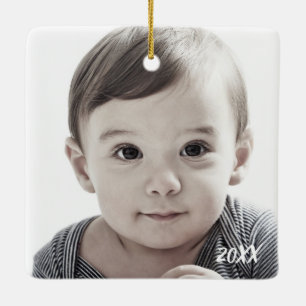 Merry Christmas Dated Photo Ornament