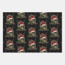 Merry Christmas Dead Skull Stern Banner cap