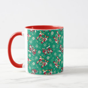 Merry Christmas Deck the Halls Mickey & Donald Mug