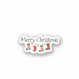 Merry Christmas decorated text, holiday design