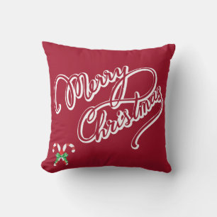 Merry Christmas Decorative Pillow