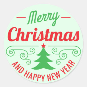 Merry Christmas Decorative Stickers