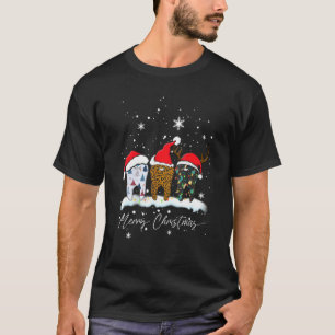 Merry Christmas Dentist Teeth Santa Hat Xmas Denta T-Shirt