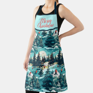 MERRY CHRISTMAS DESIGN APRON