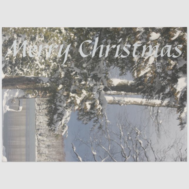 Merry Christmas Designer Tissue Paper (Front)