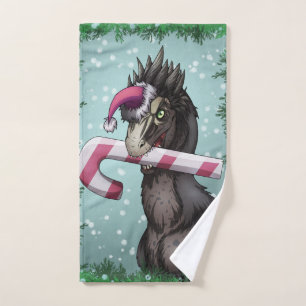 Merry Christmas Dinosaur  Bath Towel Set