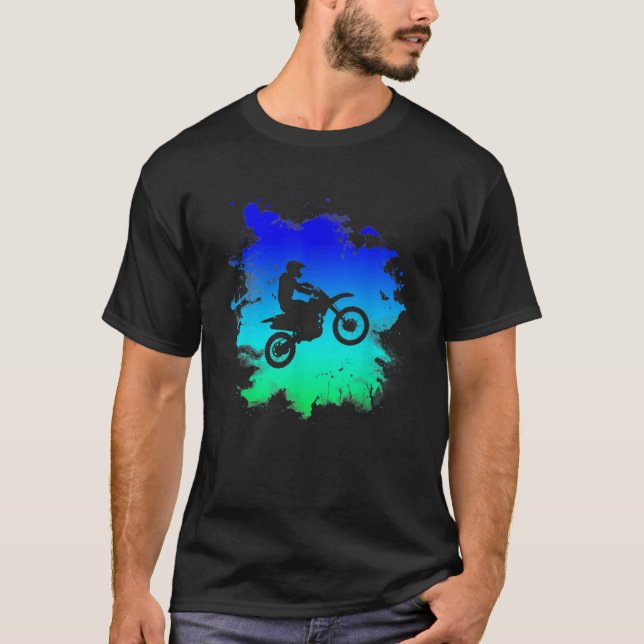 Merry Christmas Dirt Bike Motocross Biker Xmas  Me T-Shirt (Front)