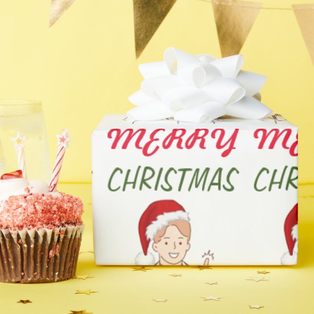 Merry Christmas Doctor Appreciation Holiday Design Wrapping Paper (Birthday Party)