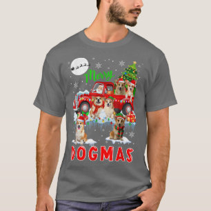 Merry Christmas Dog Santa Carrying Corgis On Picku T-Shirt