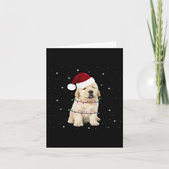Merry Christmas Dog Xmas Tree Ugly  Card (Front)