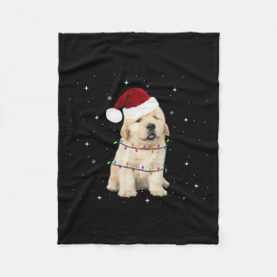 Merry Christmas Dog Xmas Tree Ugly  Fleece Blanket