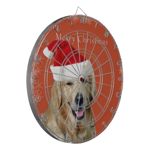 Merry Christmas Doggy Dartboard (Front Left)