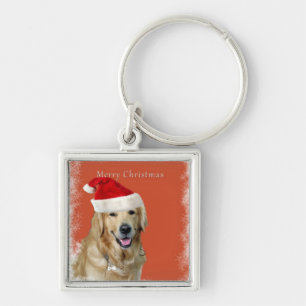 Merry Christmas Doggy Keychain