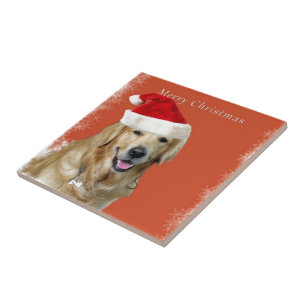 Merry Christmas Doggy Tile