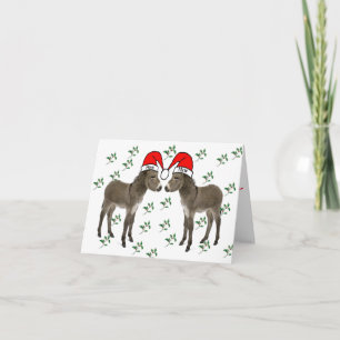 Merry Christmas, Donkey Christmas Holiday Card