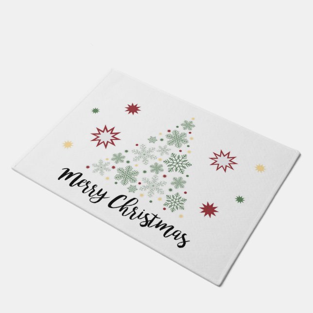 Merry Christmas Doormat (Angled)