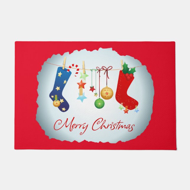 Merry Christmas  Doormat (Front)