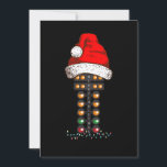 Merry Christmas Drag Racing Christmas Tree Holiday Card<br><div class="desc">Merry Christmas Drag Racing Christmas Tree Santa Hat</div>