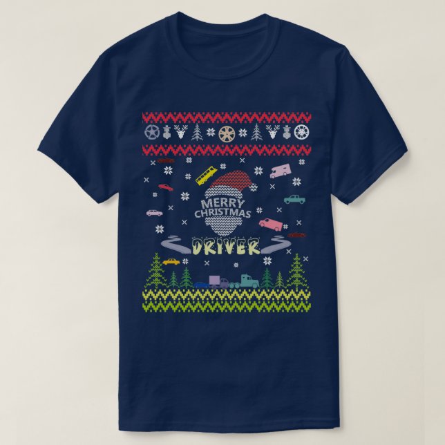 merry christmas driver T-Shirt (Design Front)
