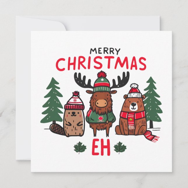 Merry Christmas Eh  Holiday Card (Front)