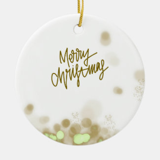 Merry Christmas - Elegant Ceramic Ornament