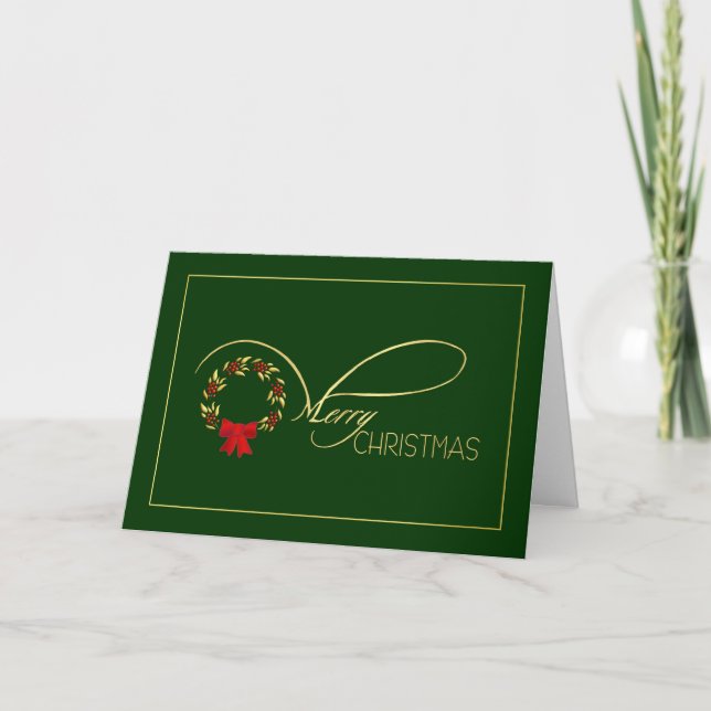 Merry Christmas - Elegant Christmas Cards (Front)