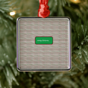 Merry Christmas Elegant & Modern Customize  Metal Ornament