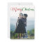 Merry Christmas Elegant Red Green Typography Photo