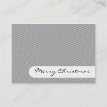 Merry Christmas - Elegant Stripes -  Business Card