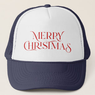 Merry Christmas elegant typography Trucker Hat