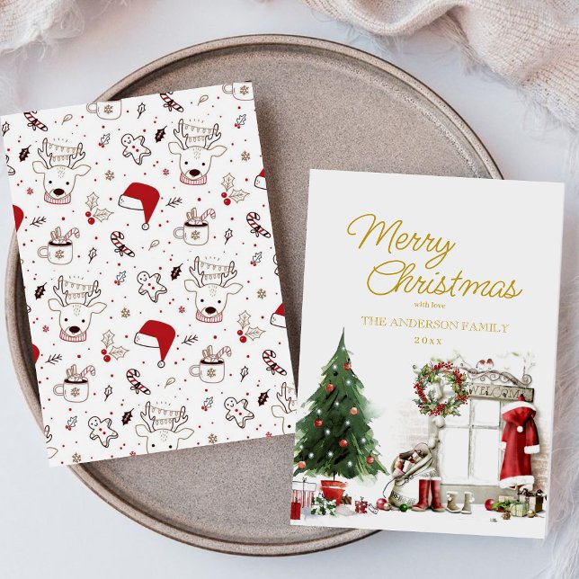 Merry Christmas Elegant Watercolor card (Creator Uploaded)