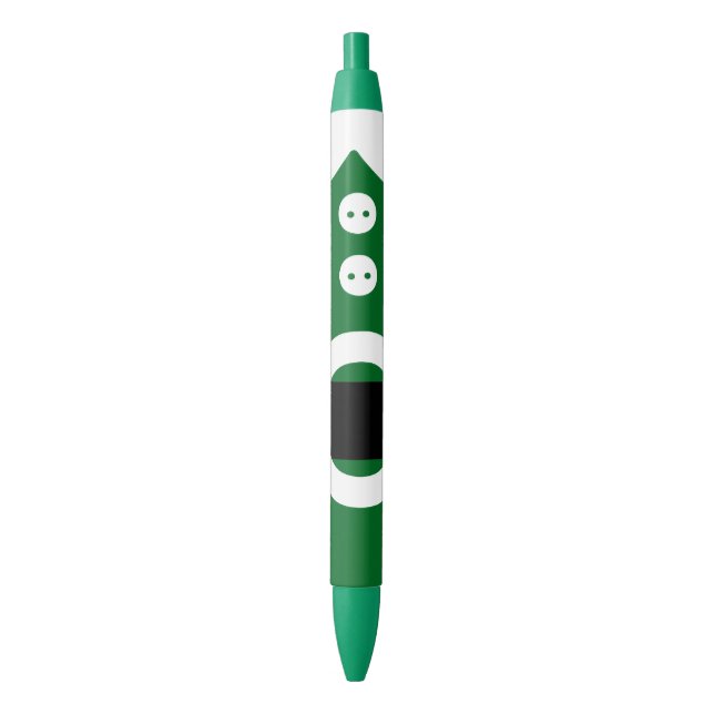 Merry Christmas elf Black Ink Pen (Front Vertical)
