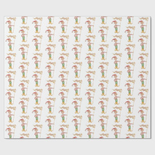 Merry Christmas Elf wrapping paper