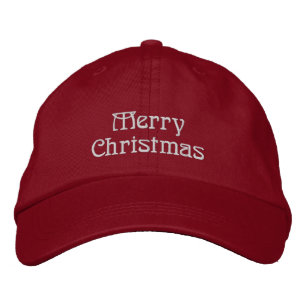 Merry Christmas Embroidered Baseball Cap
