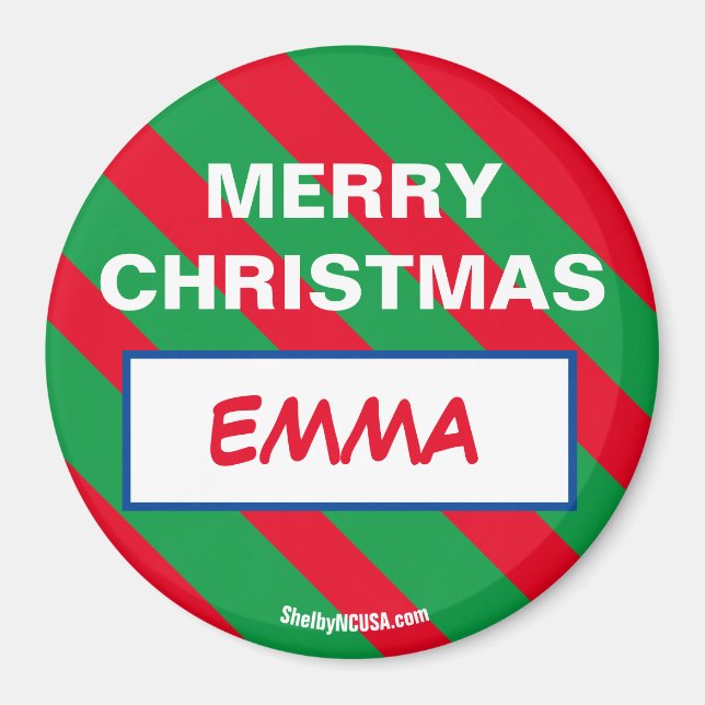 MERRY CHRISTMAS EMMA Magnet (Devant)