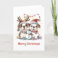 Merry Christmas English Bulldogs