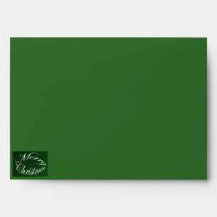 Merry Christmas Envelope - Green