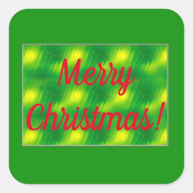 Merry Christmas Envelope Seals (Front)